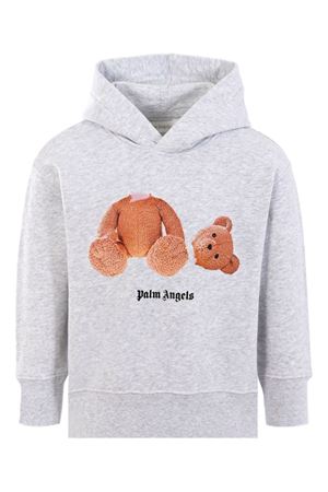felpa in cotone grigio PALM ANGELS KIDS | PBBB012C99FLE0020860